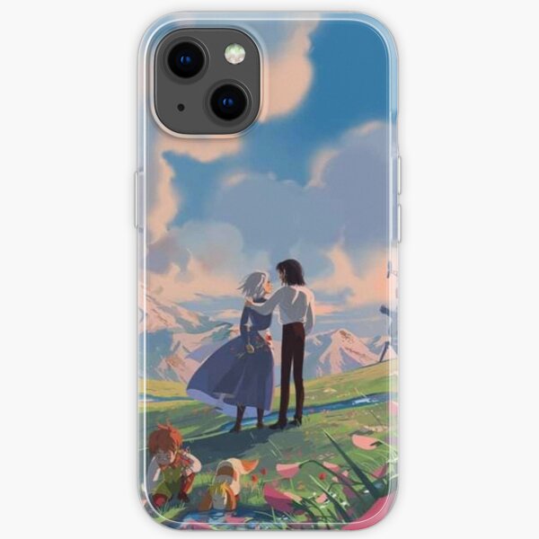 howl's moving castle print iPhone Soft Case RB2507 product Offical howl moving castle Merch