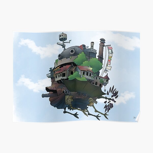 Howl's Moving Castle Poster RB2507 product Offical howl moving castle Merch