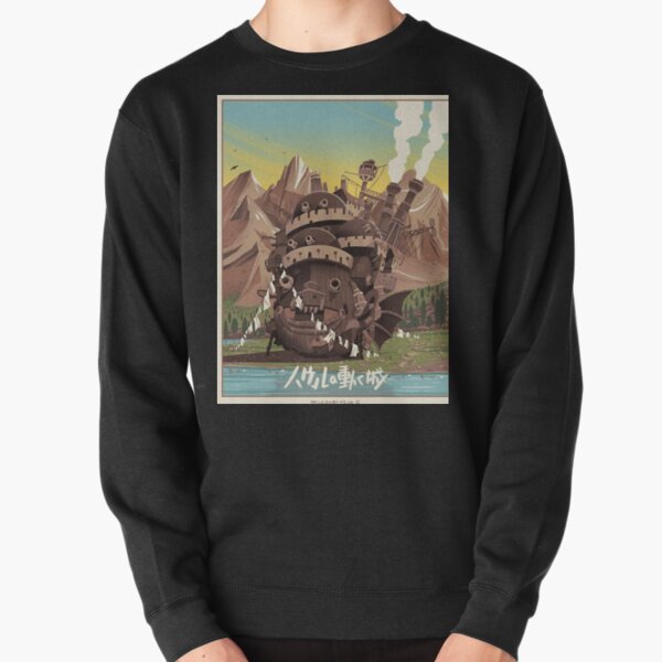 vintage howl's moving castle Pullover Sweatshirt RB2507 product Offical howl moving castle Merch