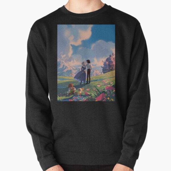 howl's moving castle print Pullover Sweatshirt RB2507 product Offical howl moving castle Merch