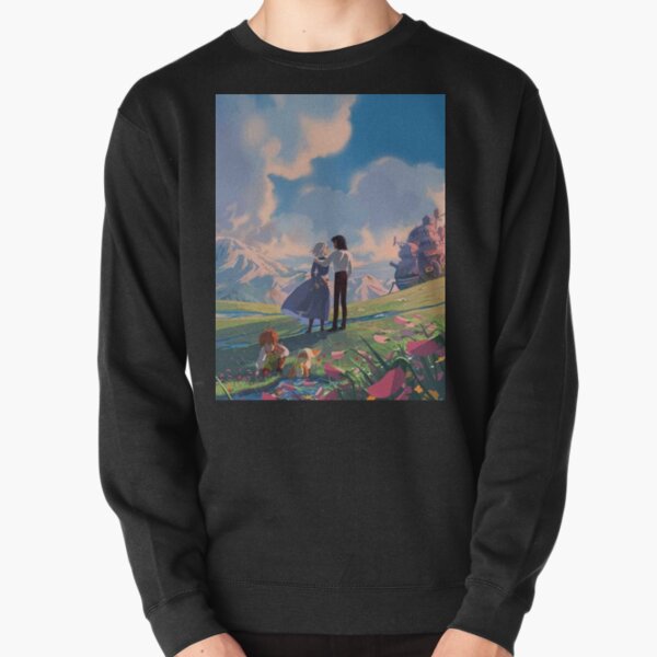 howl's moving castle print Pullover Sweatshirt RB2507 product Offical howl moving castle Merch