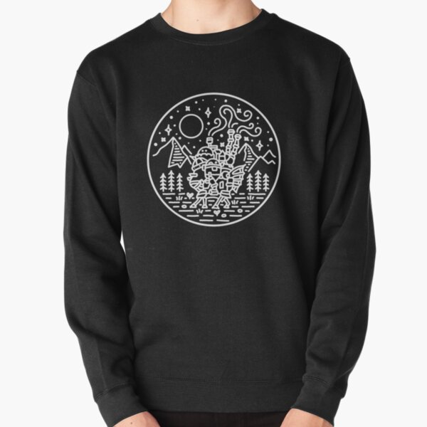 Howl's moving castle - white outline Pullover Sweatshirt RB2507 product Offical howl moving castle Merch