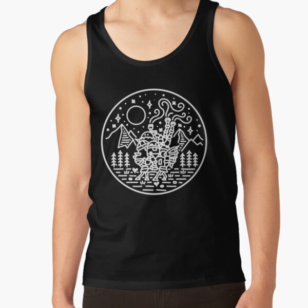 Howl's moving castle   white outline Tank Top RB2507 product Offical howl moving castle Merch