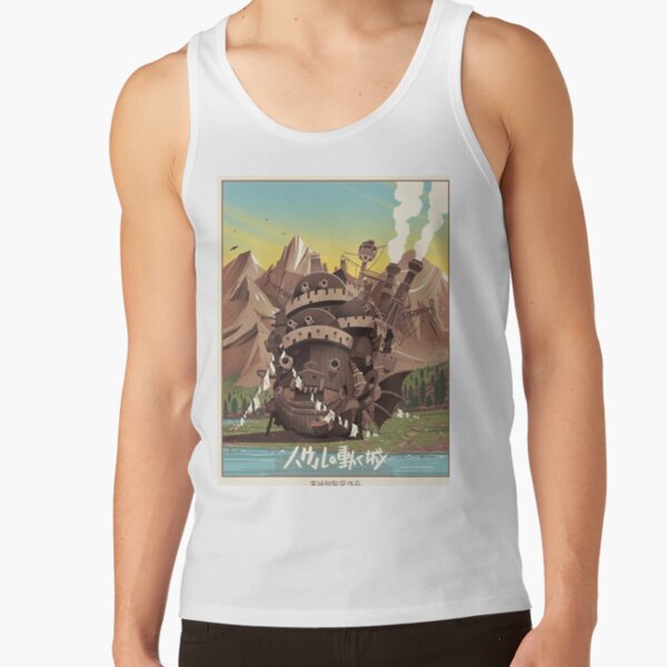 Vintage Howl's Moving Castle Tank Top RB2507 product Offical howl moving castle Merch