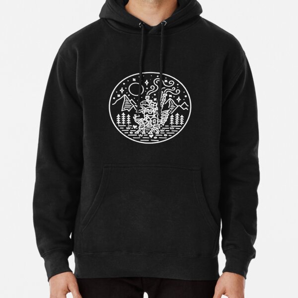 Howl's moving castle - white outline Pullover Hoodie RB2507 product Offical howl moving castle Merch