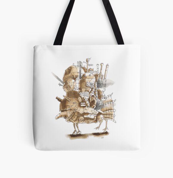 howl howl howl's moving castle All Over Print Tote Bag RB2507 product Offical howl moving castle Merch