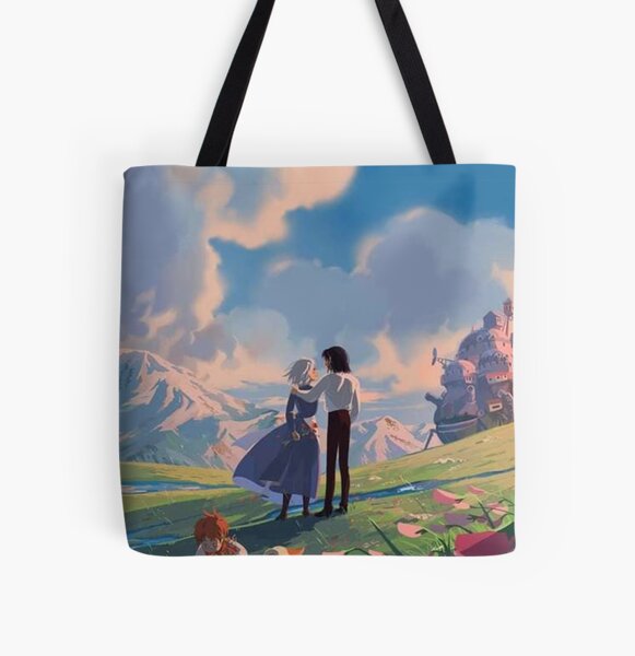 howl's moving castle print All Over Print Tote Bag RB2507 product Offical howl moving castle Merch