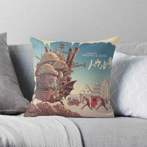 howl's moving castle Throw Pillow RB2507 product Offical howl moving castle Merch