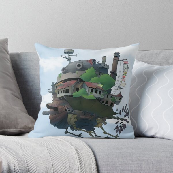 Howl's Moving Castle Throw Pillow RB2507 product Offical howl moving castle Merch