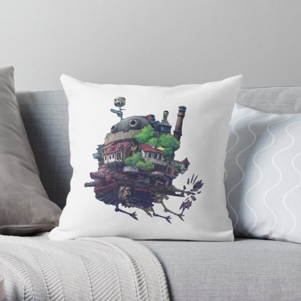 Best Selling Howl's Moving Castle Throw Pillow RB2507 product Offical howl moving castle Merch