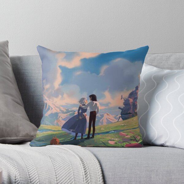 howl's moving castle print Throw Pillow RB2507 product Offical howl moving castle Merch