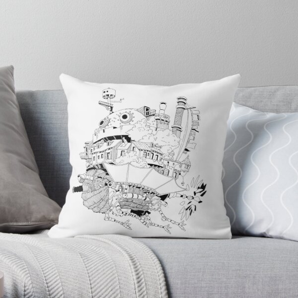 Howl's moving castle Throw Pillow RB2507 product Offical howl moving castle Merch