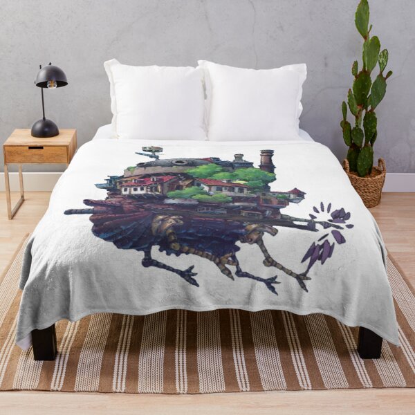 Best Selling Howl's Moving Castle Throw Blanket RB2507 product Offical howl moving castle Merch