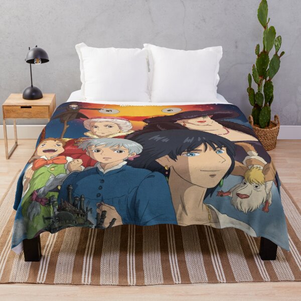howl's moving castle Throw Blanket RB2507 product Offical howl moving castle Merch