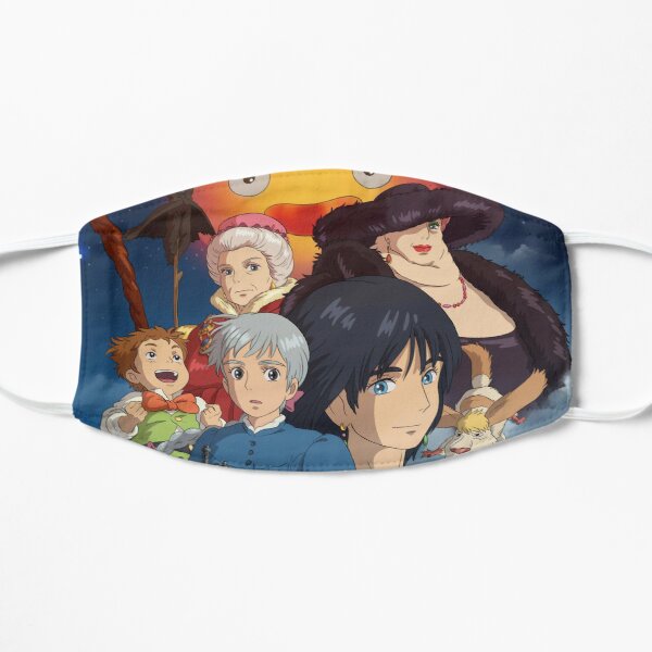howl's moving castle Flat Mask RB2507 product Offical howl moving castle Merch